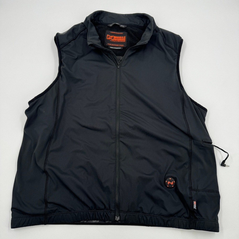 Fieldsheer Mobile Warming Heated Vest‎ Unisex XL Black No Battery Fleece Lined